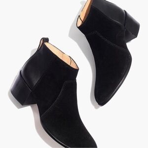 Madewell Asher Boot suede leather booties - 6.5
